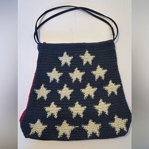 Crossbody Woven Red/White/Blue Patriotic‎ Shoulder Purse/Handbag